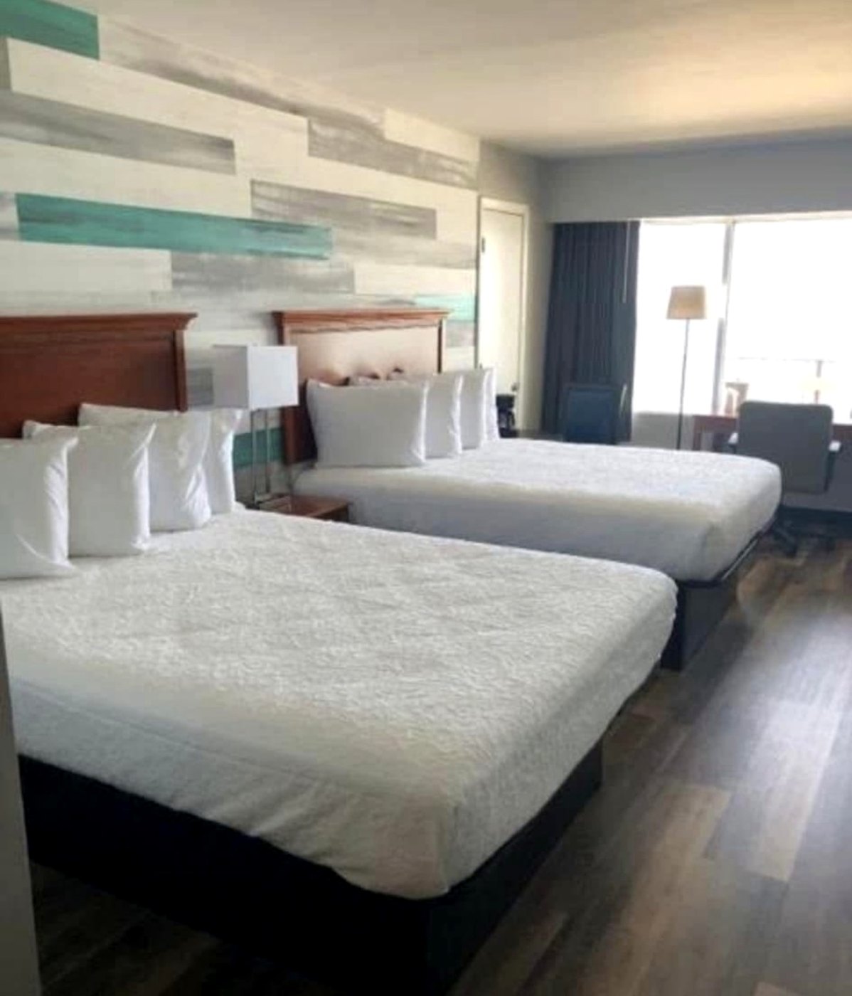 Two-bed guest room at Gazebo Inn Oceanfront